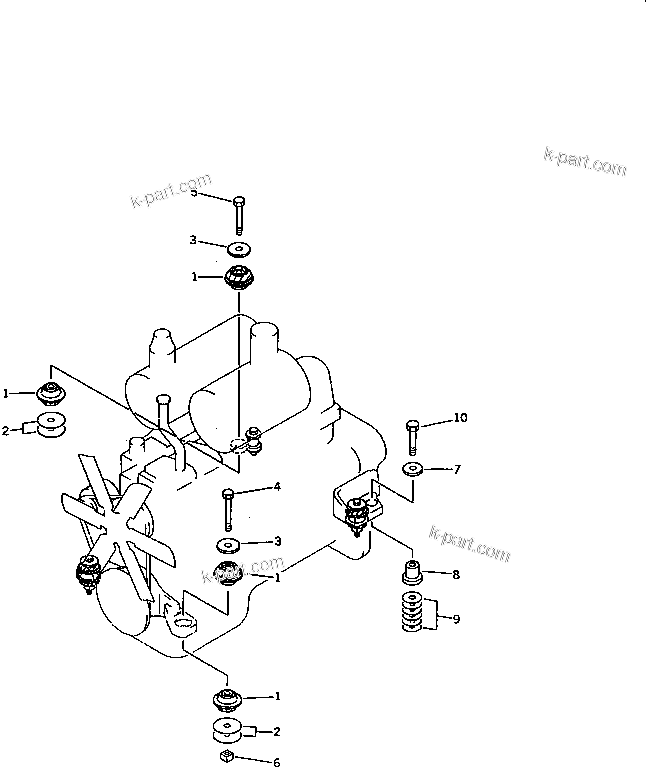 Tavola ricambi: Sezione catalogo — D58P-1C S/N 80588-UP (EU Noise Regulation Arrangement)