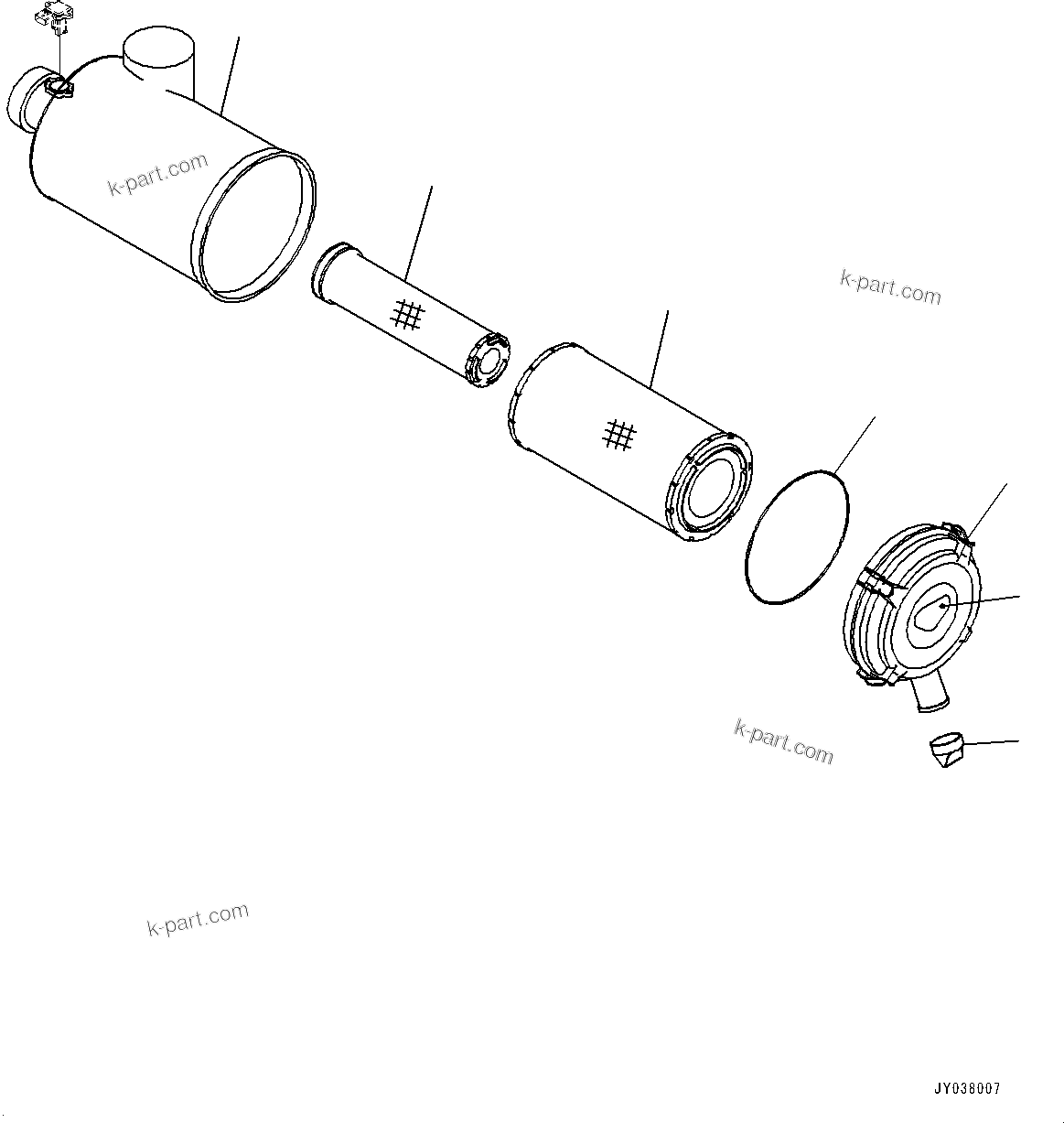 Tavola ricambi: Sezione catalogo — D61EXI-24 S/N 40001-UP