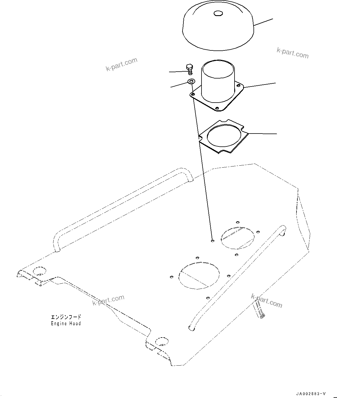Tavola ricambi: Sezione catalogo — D65WX-16 S/N 80001-UP