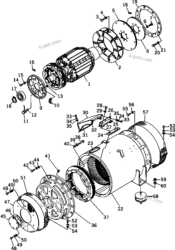 Tavola ricambi: Sezione catalogo — EG220-2 S/N 4035-UP