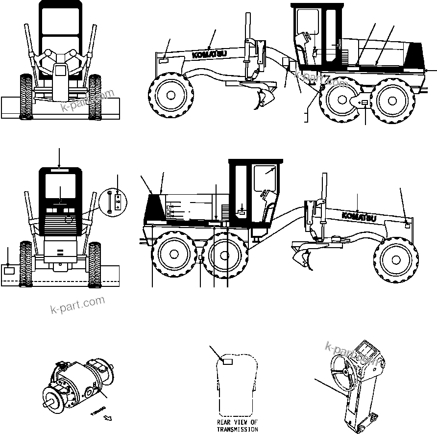 Tavola ricambi: Sezione catalogo — GD650A-2 S/N 202001