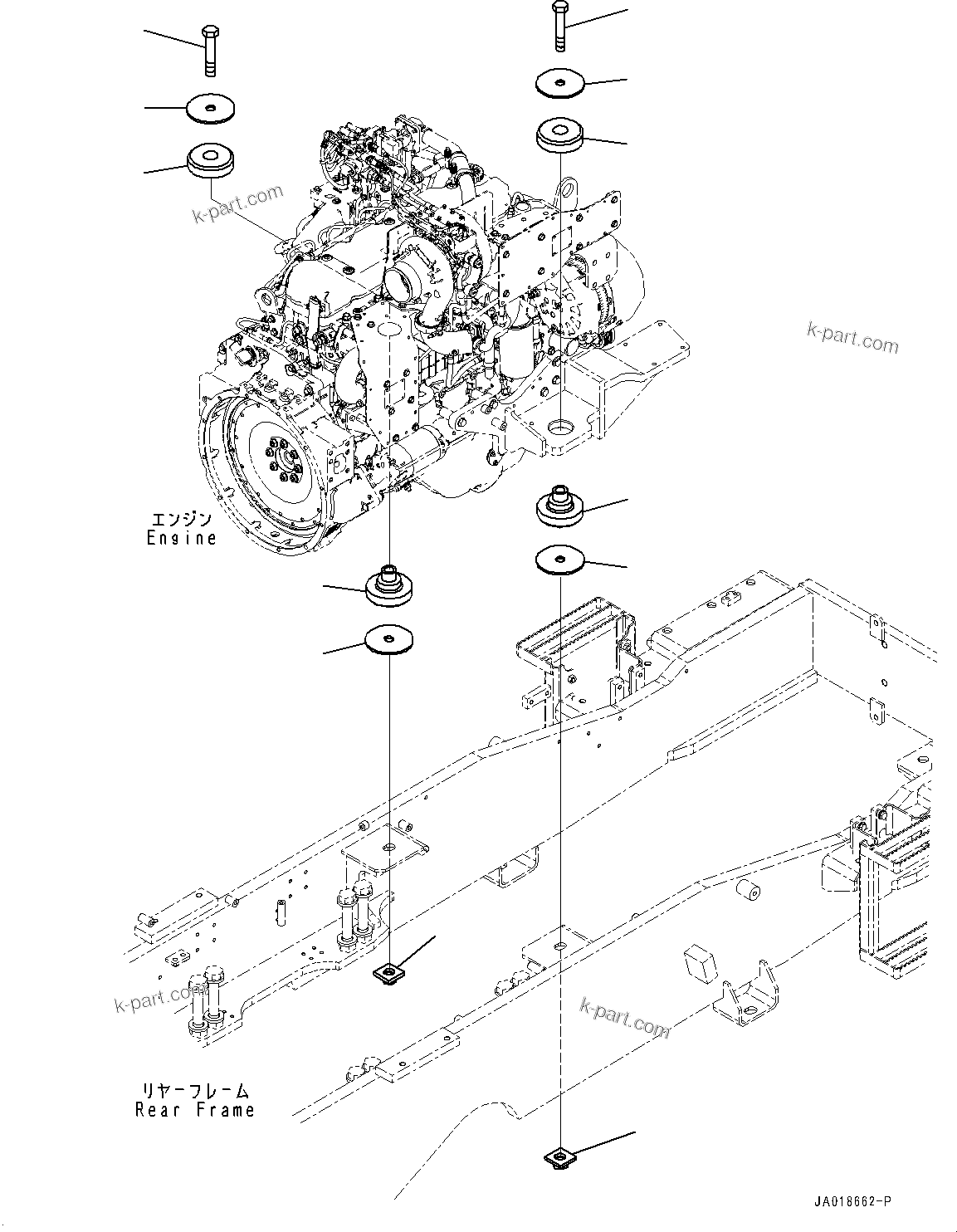 Tavola ricambi: Sezione catalogo — GD655-7 S/N 65001-UP