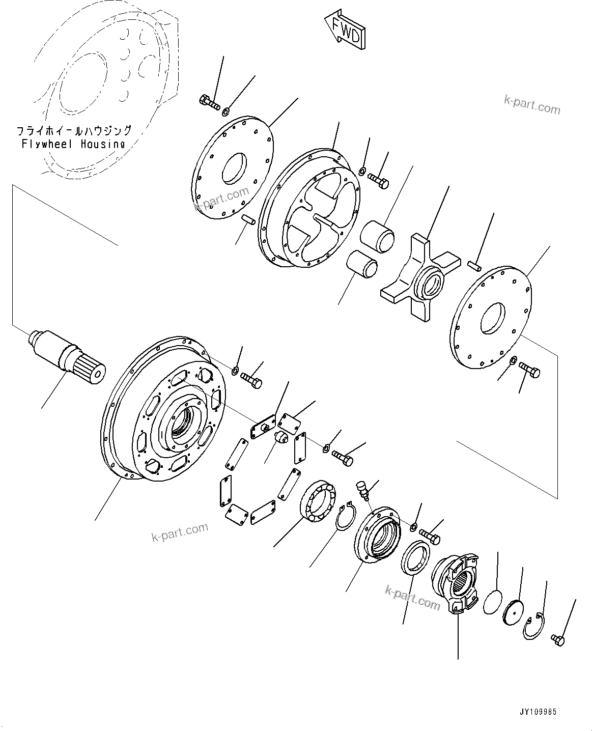 Tavola ricambi: Sezione catalogo — HD465-10E0 S/N 63001-UP