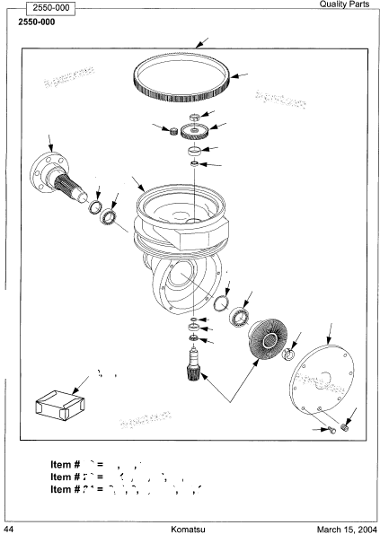 Tavola ricambi: Sezione catalogo — MPF15-2A 544001-up