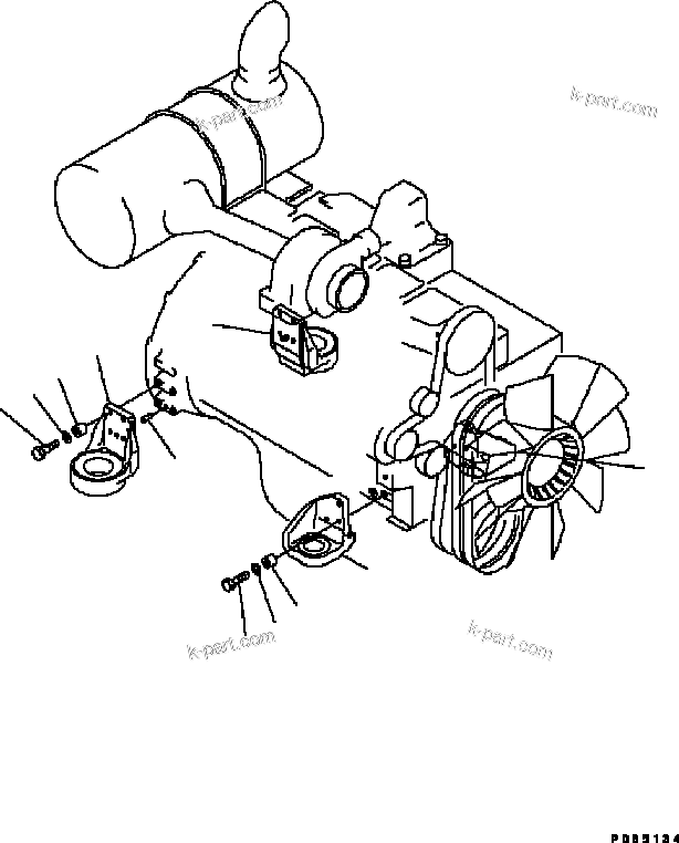 Tavola ricambi: Sezione catalogo — PC200-6B / PC200LC-6B HYDRAULIC EXCAVATOR