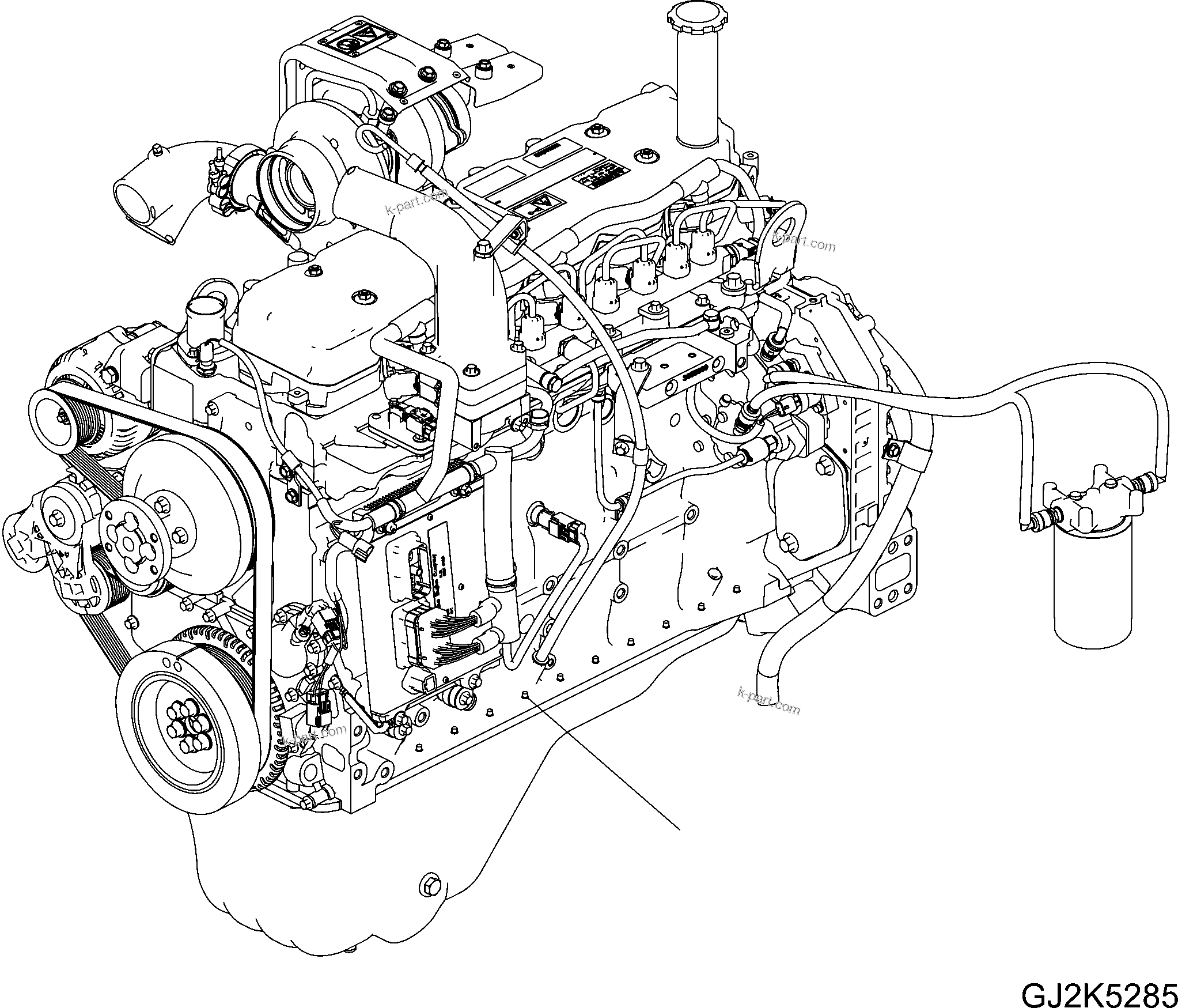 Tavola ricambi: Motore — PW180-7 Plus S/N H55951-UP