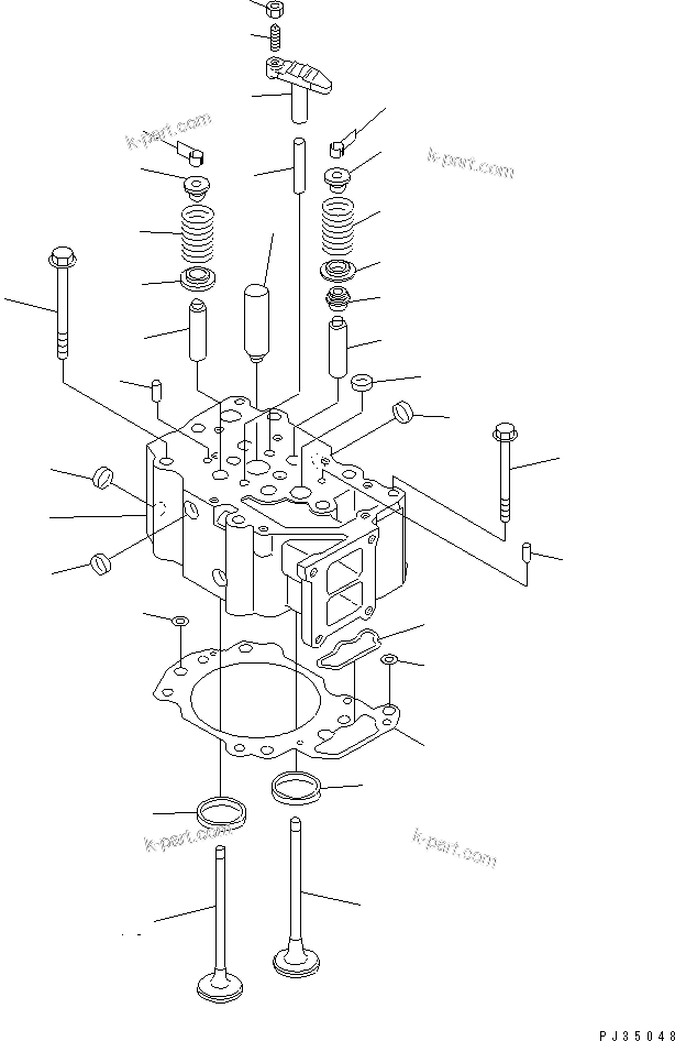 Tavola ricambi: Sezione catalogo — S6D125-1EE S/N 10001-UP