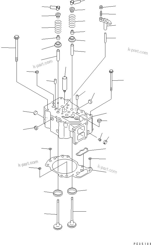 Tavola ricambi: Sezione catalogo — S6D125E-2H S/N 60863-UP