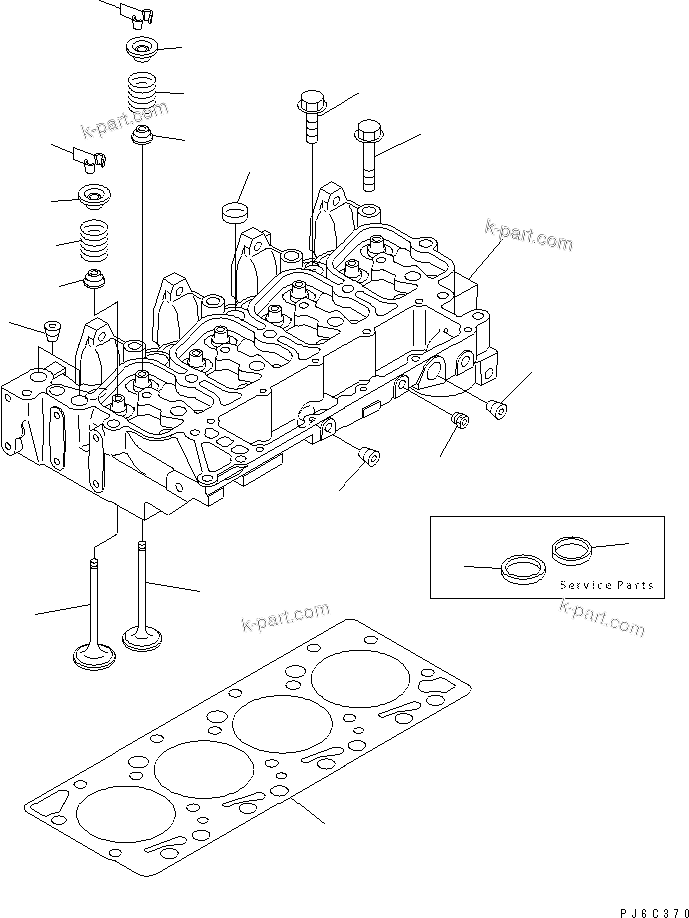 Tavola ricambi: Sezione catalogo — SAA4D102E-2E S/N 30204043 AND UP