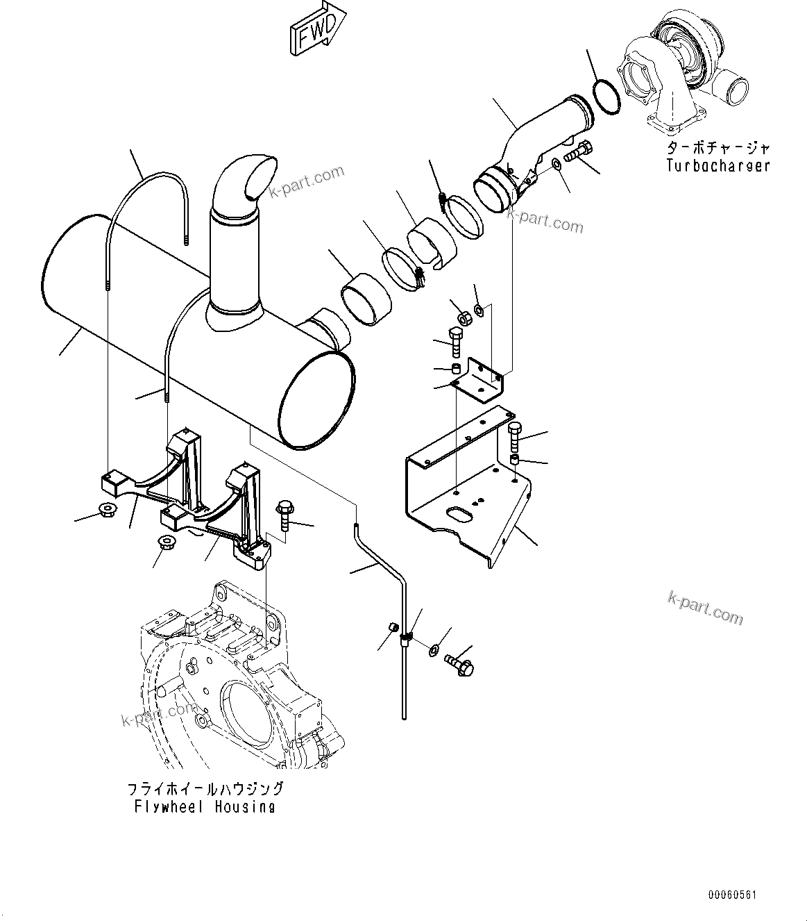 Tavola ricambi: Sezione catalogo — SAA6D125E-5FR S/N 663365-UP (For PC450-8R WORK EQUIPMENT GREASE 500H)