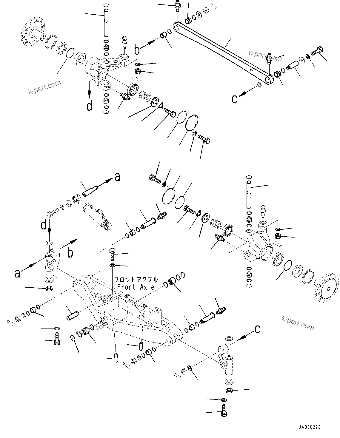 GD755-5R S/N 10001-UP — Front Axle, Rod (#10001-)