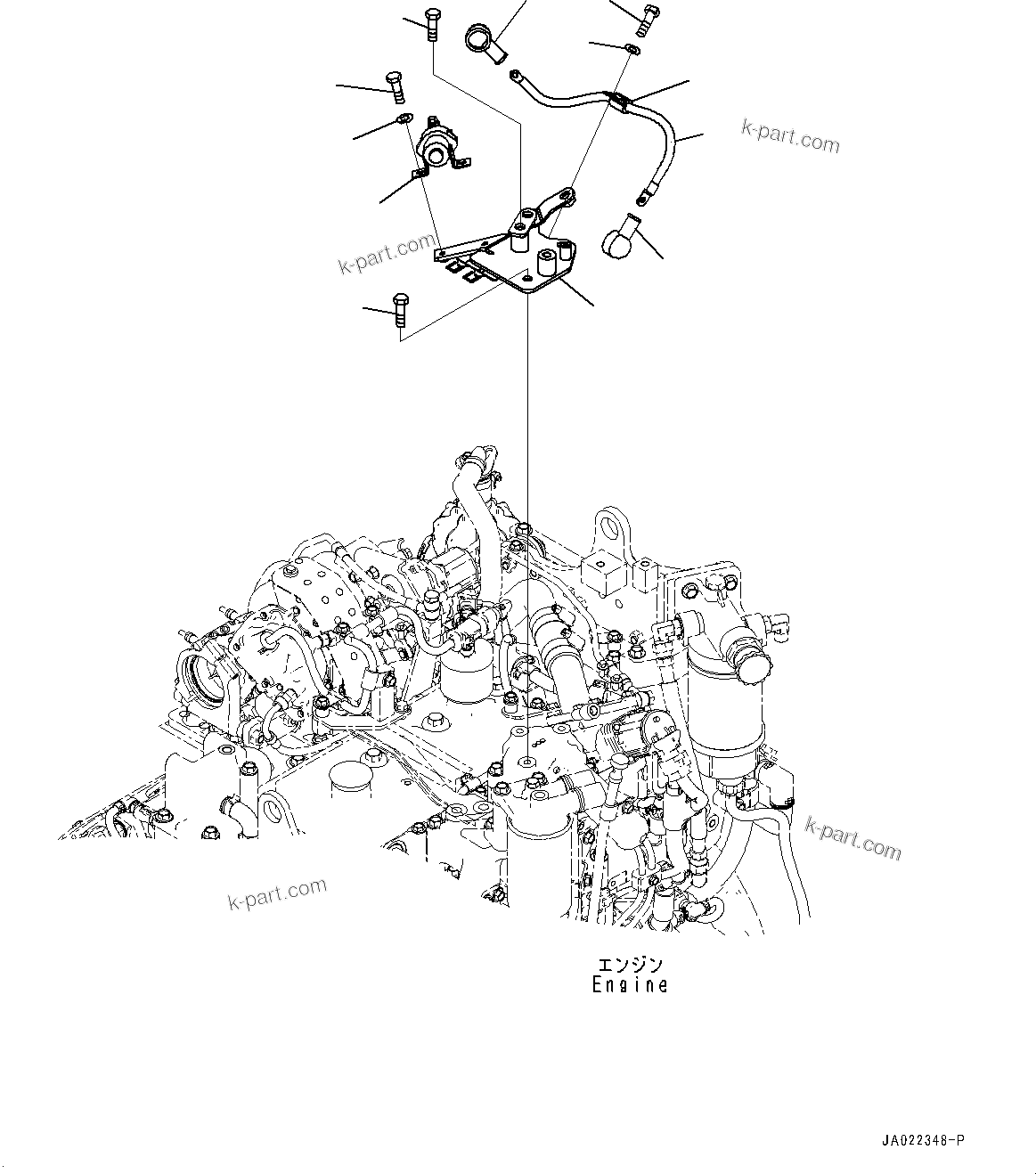 Схема: Раздел каталога — D37EXI-24 серийный № 85001 и выше