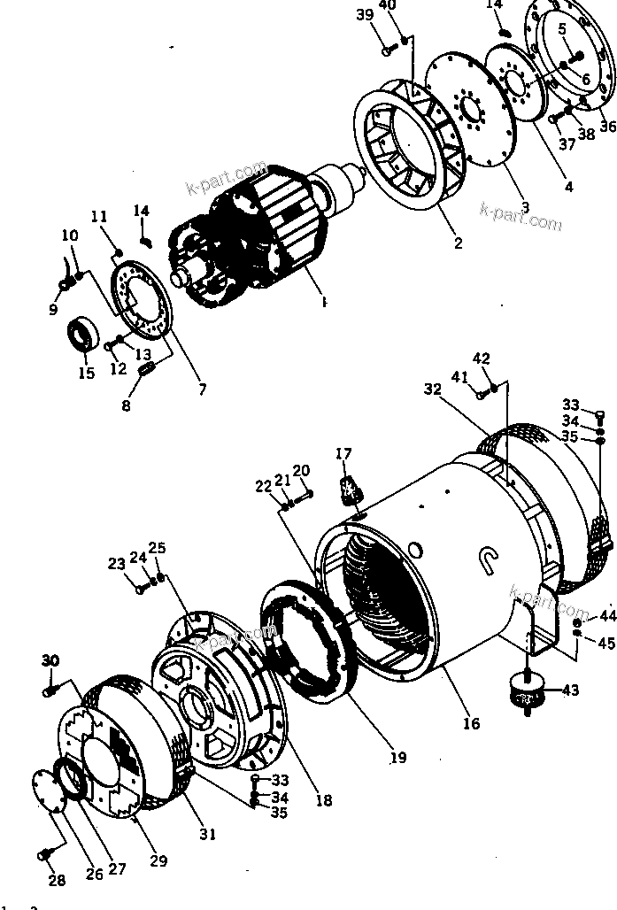 Схема: Раздел каталога — EG125BS-2E серийный № 5001 и выше