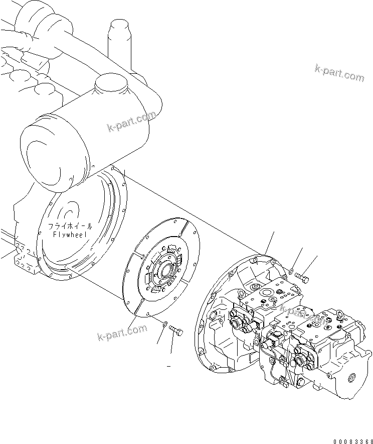 Схема DUMPER AND PUMP — PC400-7 S/N 50001-UP (Overseas Version)