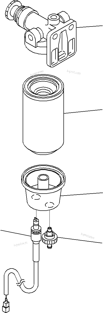 Komatsu parts book diagram for PC290-8K S/N 10001-UP ( Standard Machine ): FUEL SUPPLY PIPING, FOR MACHINE WITH FUEL REFILL PUMP (2/3)(#10001-)