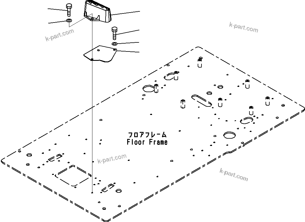 Komatsu parts book diagram for PC290-8K S/N 10001-UP ( Standard Machine ): CAB (27/52)(#10001-)