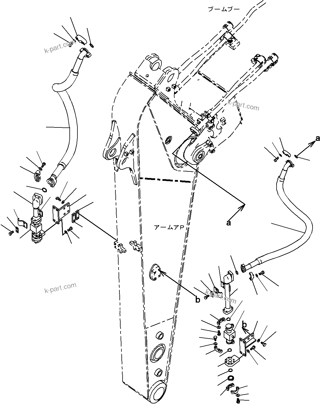 Komatsu parts book diagram for PC290-8K S/N 10001-UP ( Standard Machine ): BACKHOE BUCKET (2/5)(#10001-)