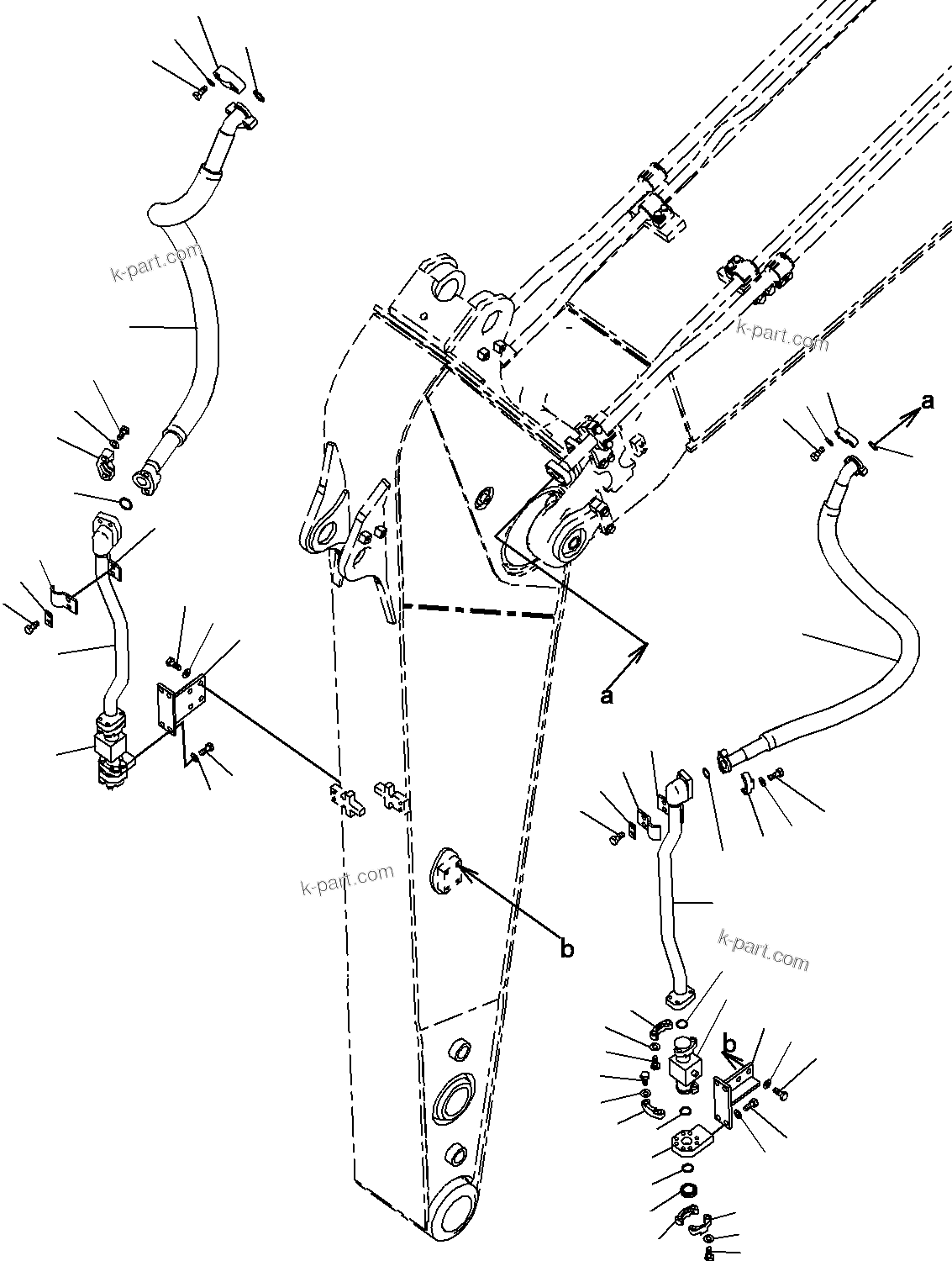 Komatsu parts book diagram for PC290-8K S/N 10001-UP ( Standard Machine ): BACKHOE BUCKET (3/3)(#10001-)