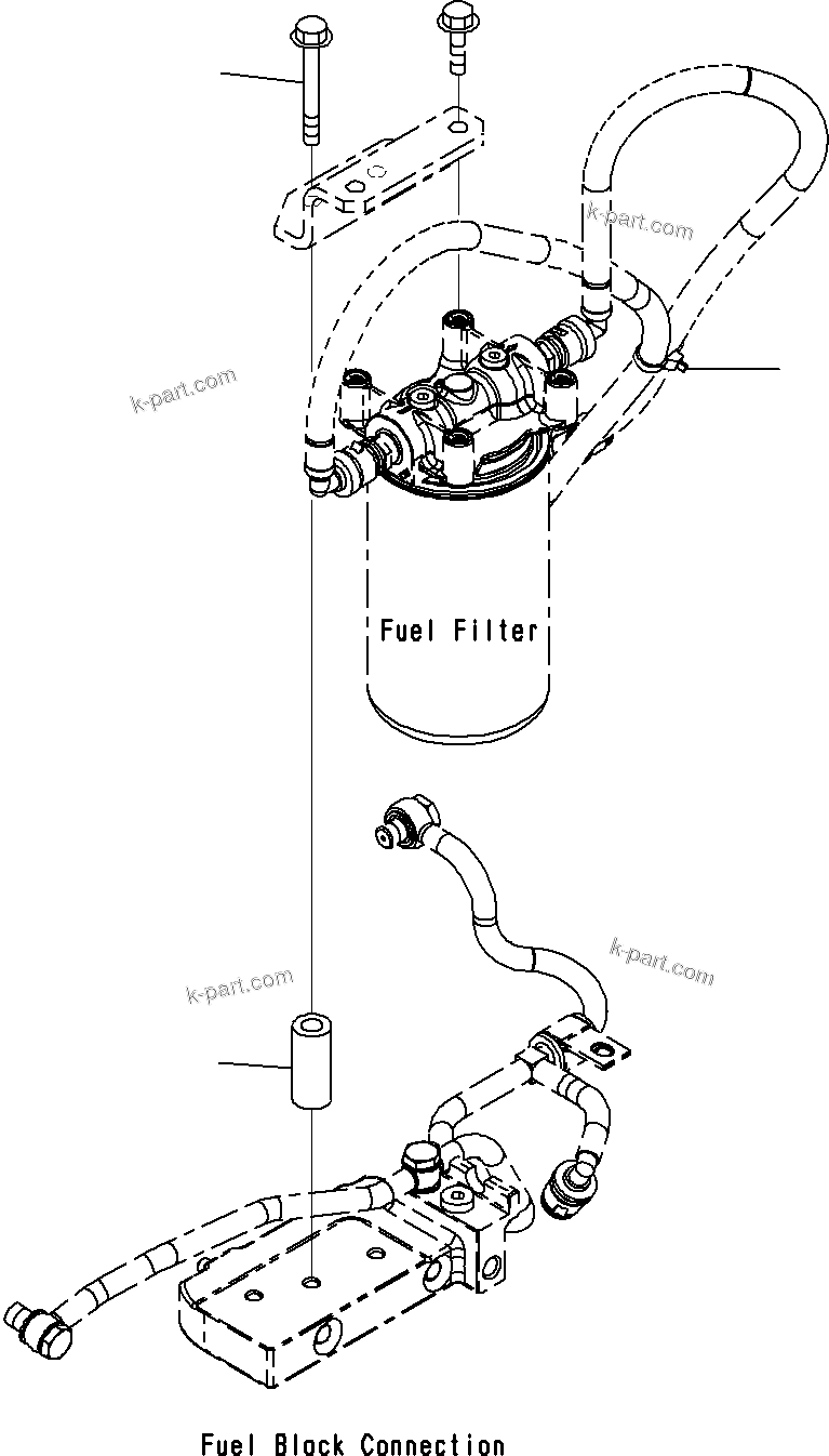 Komatsu parts book diagram for SAA6D107E-1E S/N 21711506-UP (For PC290LC/NLC-8): FUEL PIPING