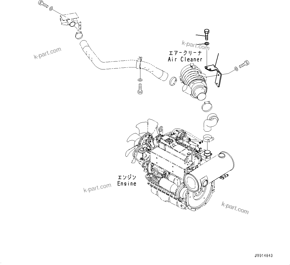 Komatsu parts book diagram for PC55MR-3 S/N 15001-UP: ґ ? ? ёШ ?Е, ґ ? ? ёШ ?Е ЉЦ?A•”•I (1/2)(#16501-)
