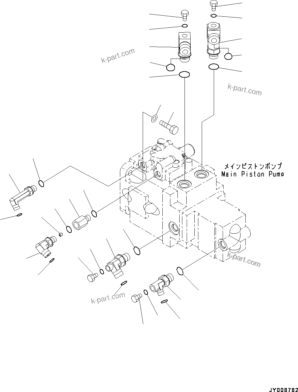Komatsu parts book diagram for PC55MR-3 S/N 15001-UP: ґЭјЮЭ ХЖЇД, ЛЯЅДЭ ОЯЭМЯ ЉЦ?A•”•I(#16001-16500)