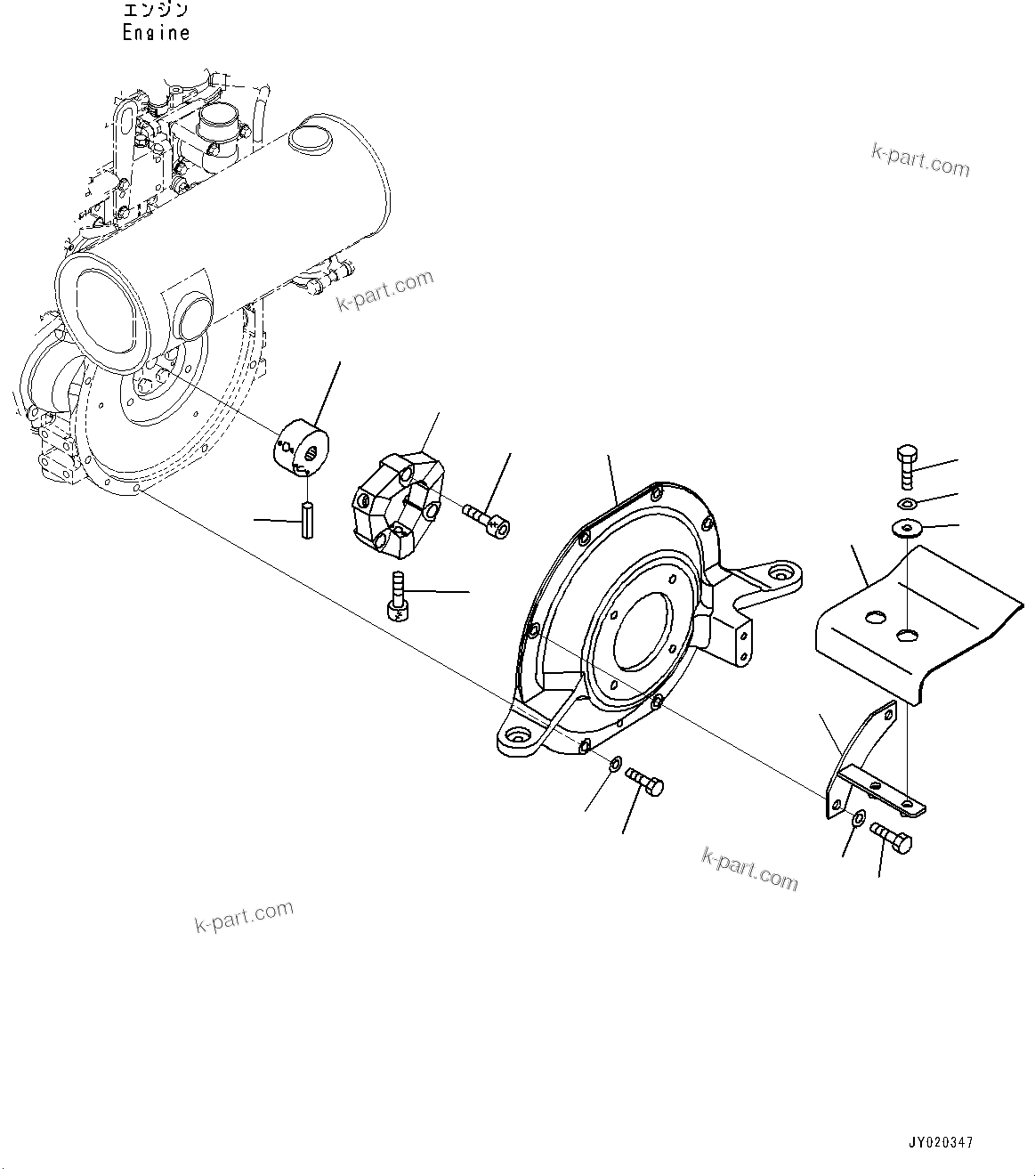 Komatsu parts book diagram for PC55MR-3 S/N 15001-UP: ґЭјЮЭ ХЖЇД, АЮЭКЯ(#17435-)