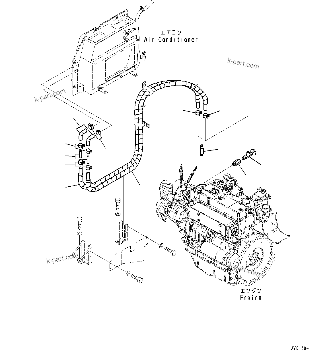 Komatsu parts book diagram for PC55MR-3 S/N 15001-UP: ґЭјЮЭ ХЖЇД, Л ?А ”ZЉЗ(#15427-16000)