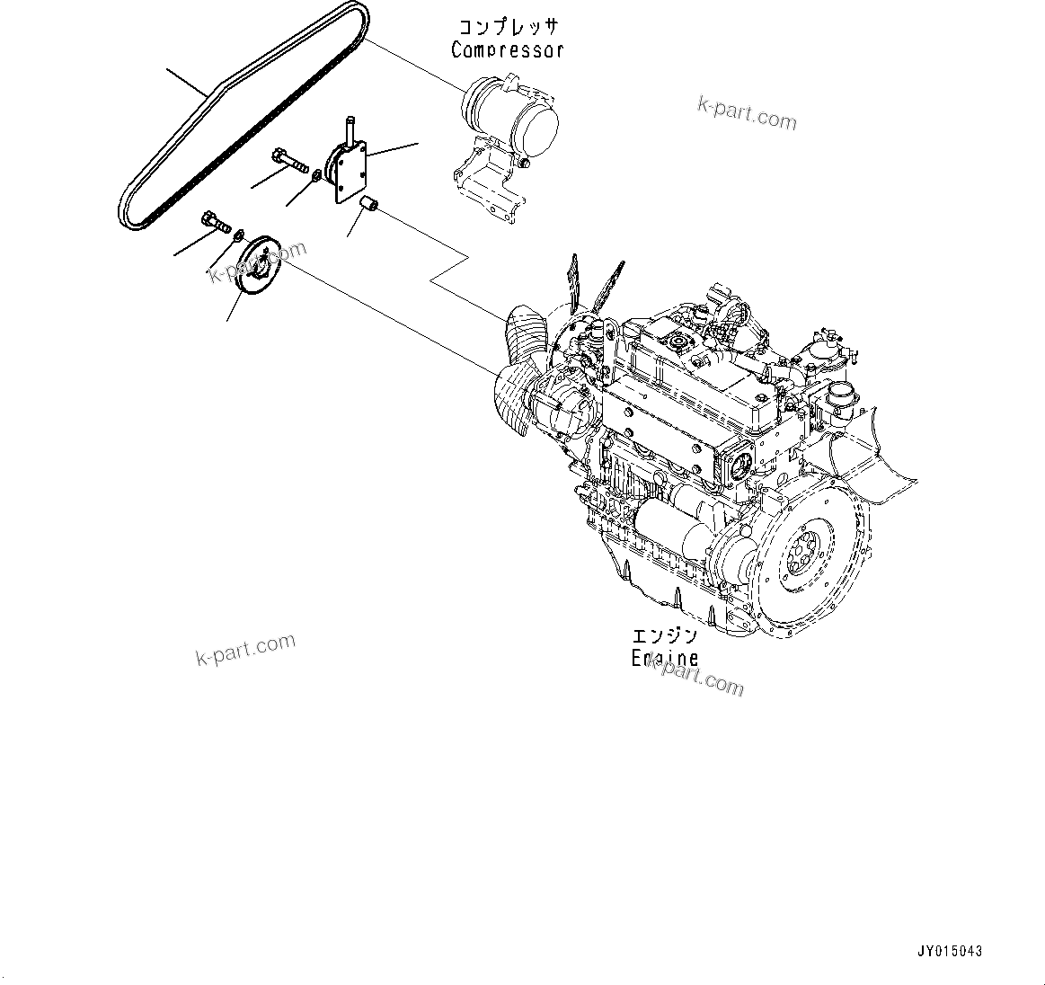 Komatsu parts book diagram for PC55MR-3 S/N 15001-UP: ґЭјЮЭ ХЖЇД, МЯ ?ШҐVНЮЩД(#16501-17434)