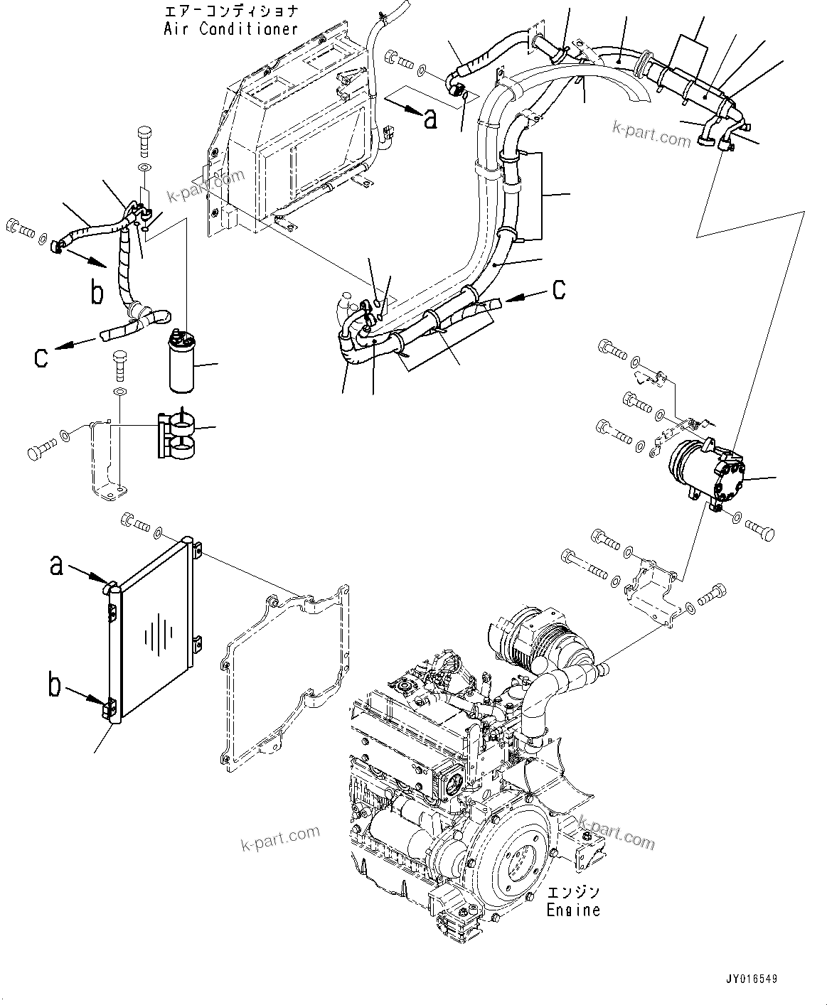 Komatsu parts book diagram for PC55MR-3 S/N 15001-UP: ґЭјЮЭ ХЖЇД, ґ ?єЭ ”ZЉЗ (1/2)(#16501-17434)