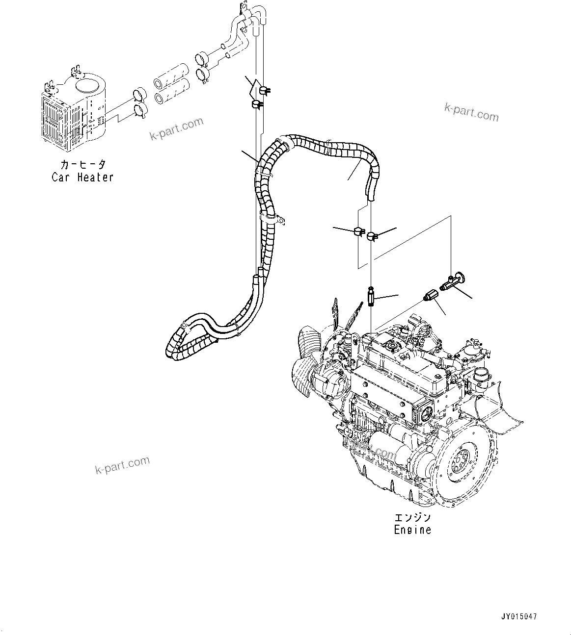 Komatsu parts book diagram for PC55MR-3 S/N 15001-UP: ґЭјЮЭ ХЖЇД, Л ?А ”ZЉЗ(#15427-16000)