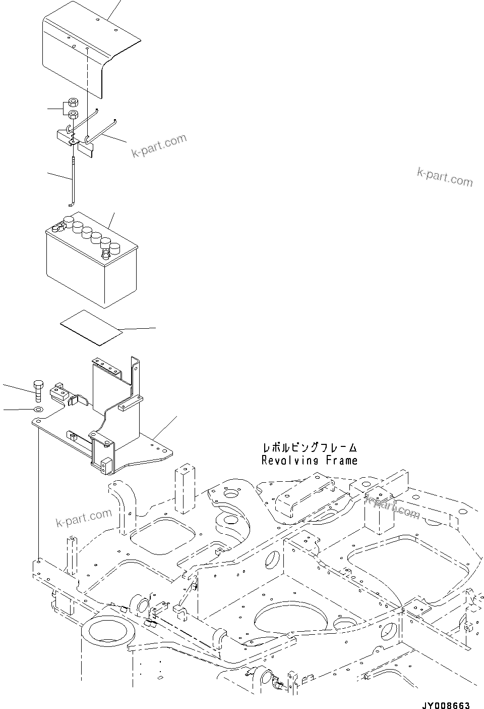 Komatsu parts book diagram for PC55MR-3 S/N 15001-UP: КЮЇГШ, (#15001-)