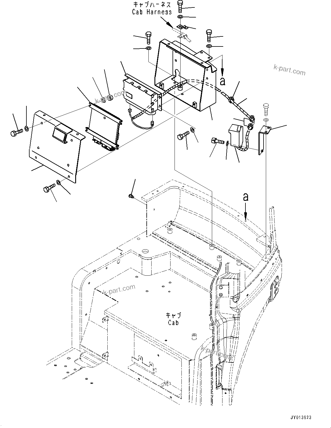 Komatsu parts book diagram for PC55MR-3 S/N 15001-UP: ? ?МЮ, KOMTRAX ’[––Ґ ?ЭГЕ ( ? ?Д ГЮѕЧЪ ?А •T)(#16501-)