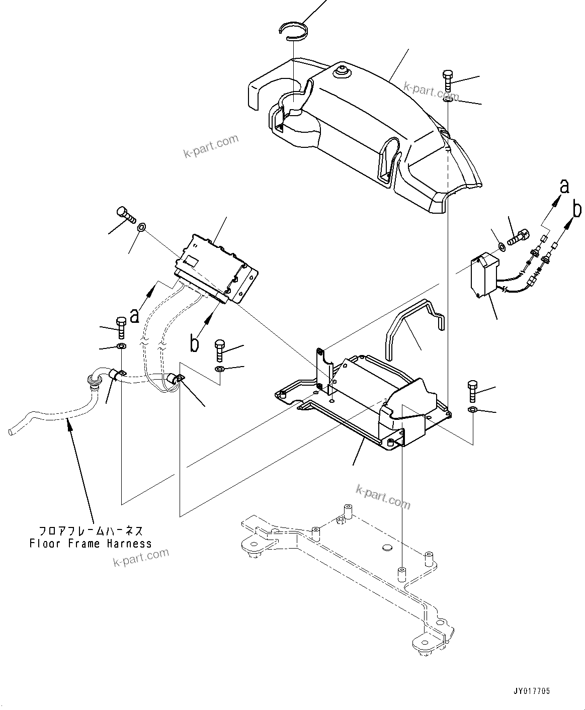 Komatsu parts book diagram for PC55MR-3 S/N 15001-UP: KOMTRAX єЭДЫ ?ЧҐЬІФШЭёЮК ?ИЅ, ( ? ?ЙЛЯ—P)(#15001-)