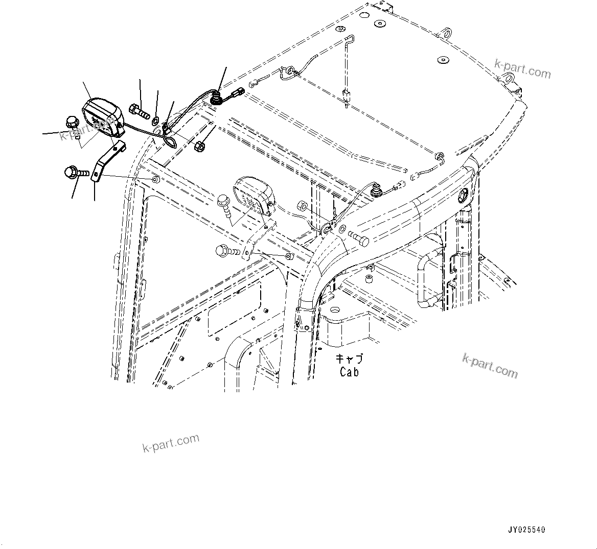 Komatsu parts book diagram for PC55MR-3 S/N 15001-UP: ‘ќђЭЌм‹Ж“”, (#18501-)