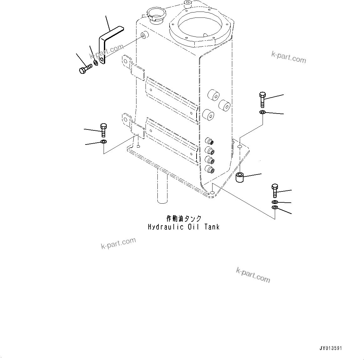 Komatsu parts book diagram for PC55MR-3 S/N 15001-UP: Ќм“ ?–ыАЭё, Ћж•T‚Ї(#16001-16500)
