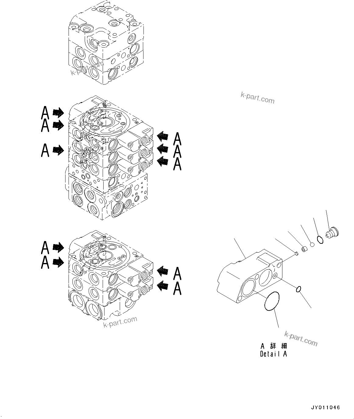 Komatsu parts book diagram for PC55MR-3 S/N 15001-UP: єЭДЫ ?Щ КЮЩМЮ, 8 КЮЩМЮ (5/21)(#16501-)