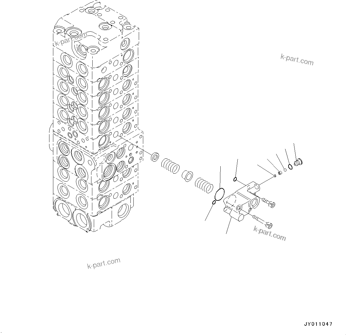 Komatsu parts book diagram for PC55MR-3 S/N 15001-UP: єЭДЫ ?Щ КЮЩМЮ, 8 КЮЩМЮ (6/21)(#16501-)