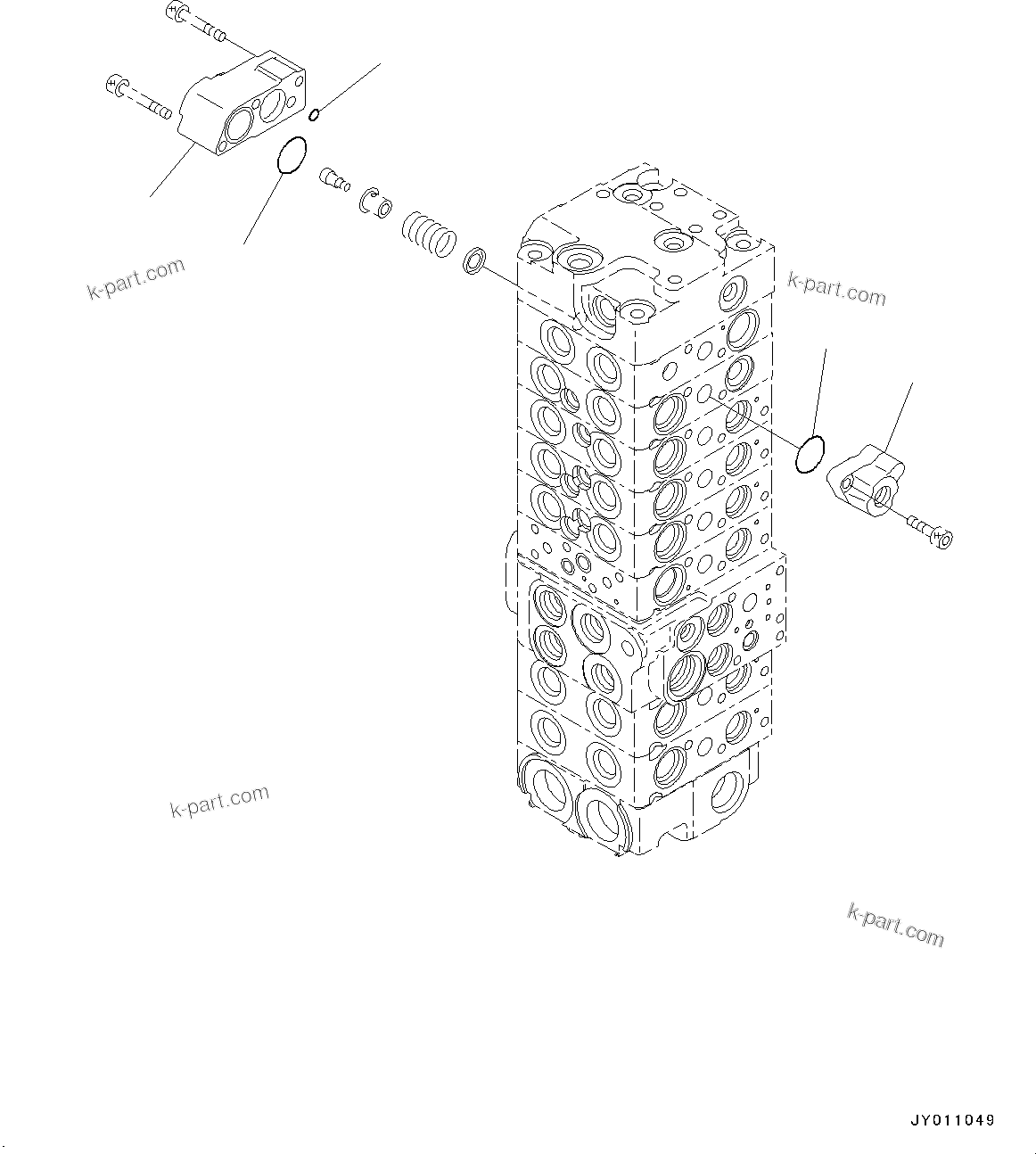 Komatsu parts book diagram for PC55MR-3 S/N 15001-UP: єЭДЫ ?Щ КЮЩМЮ, 8 КЮЩМЮ (8/21)(#16501-)