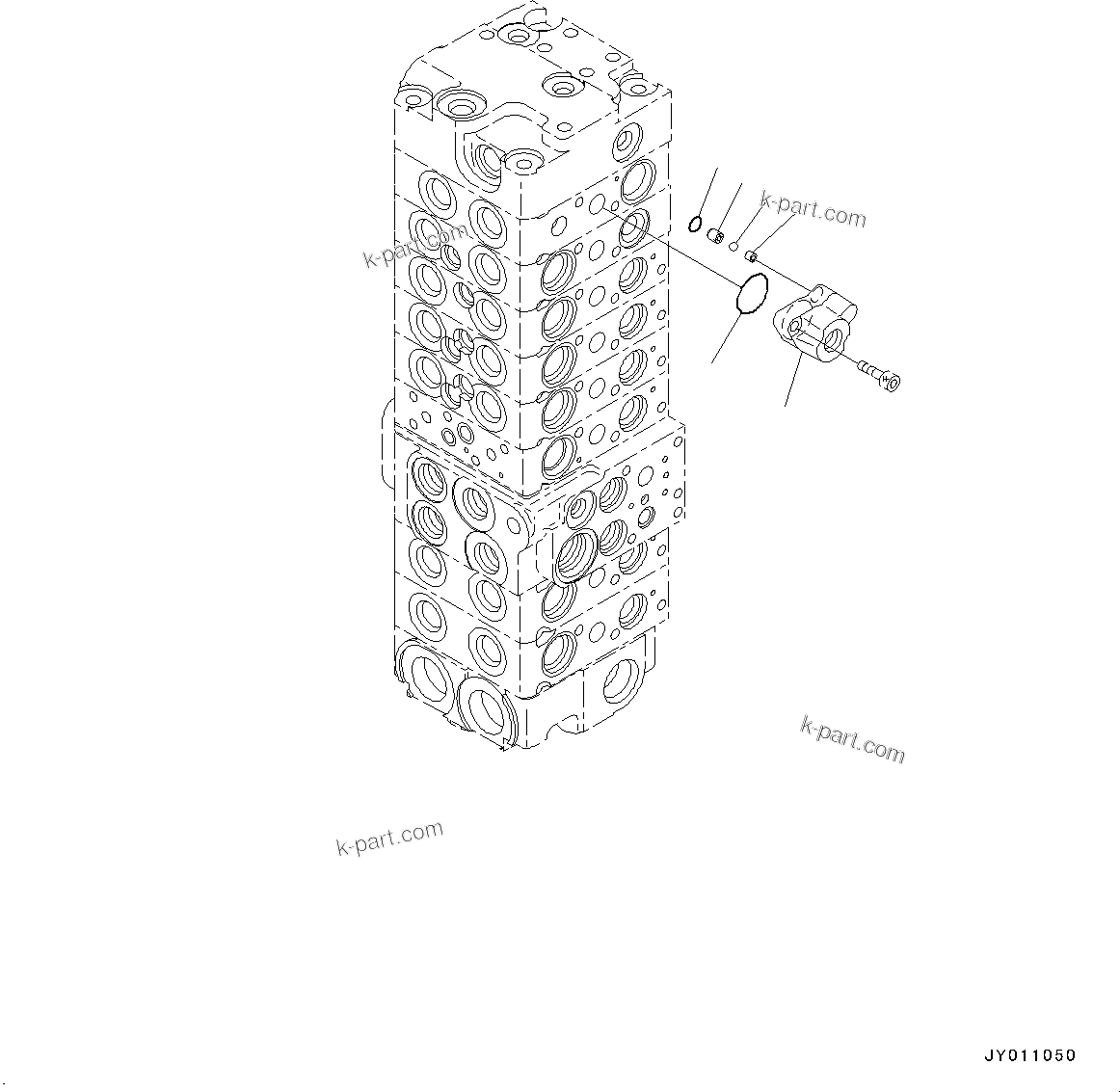 Komatsu parts book diagram for PC55MR-3 S/N 15001-UP: єЭДЫ ?Щ КЮЩМЮ, 8 КЮЩМЮ (9/21)(#16001-16500)