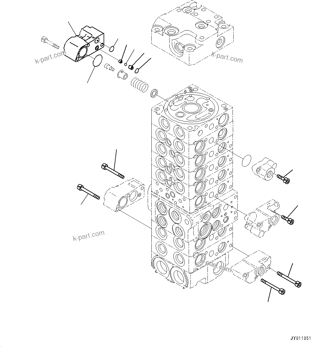 Komatsu parts book diagram for PC55MR-3 S/N 15001-UP: єЭДЫ ?Щ КЮЩМЮ, 8 КЮЩМЮ (10/21)(#16501-)