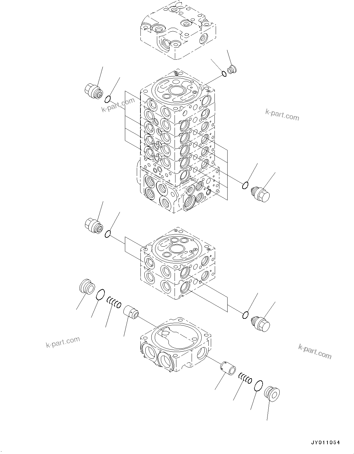 Komatsu parts book diagram for PC55MR-3 S/N 15001-UP: єЭДЫ ?Щ КЮЩМЮ, 8 КЮЩМЮ (13/21)(#16501-)