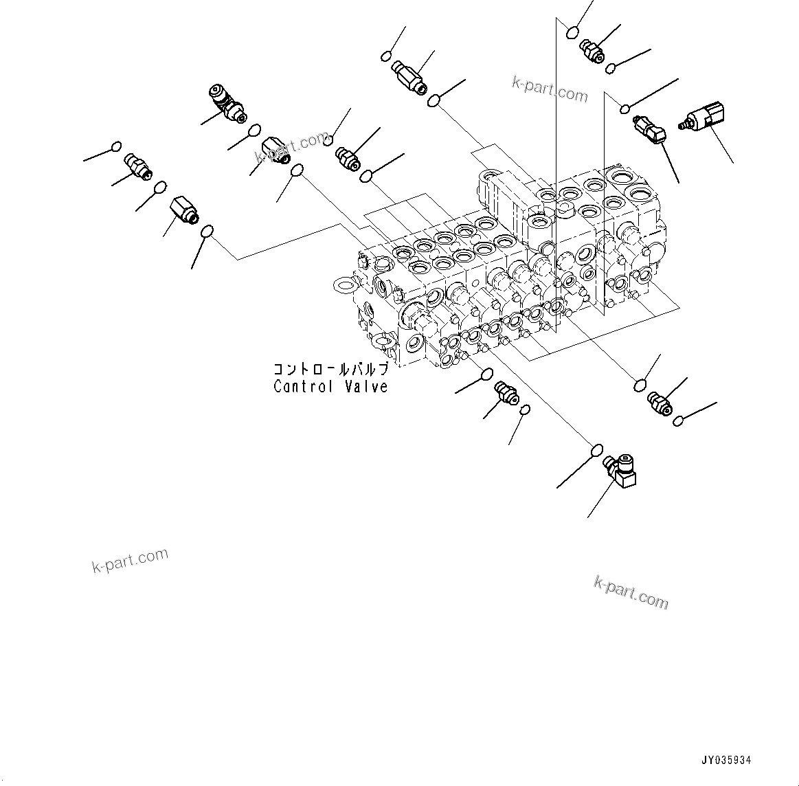 Komatsu parts book diagram for PC55MR-3 S/N 15001-UP: єЭДЫ ?Щ КЮЩМЮ, єИёГЁЭёЮ •”•I (3/3)(#16001-16500)