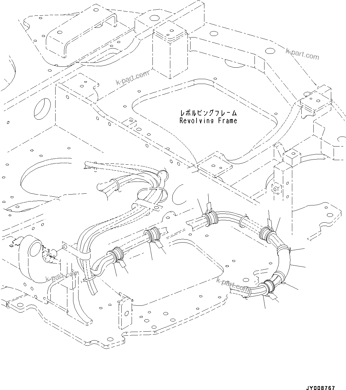 Komatsu parts book diagram for PC55MR-3 S/N 15001-UP: єЭДЫ ?Щ КЮЩМЮ, МЫ ? ”ZЉЗ(#16001-16500)