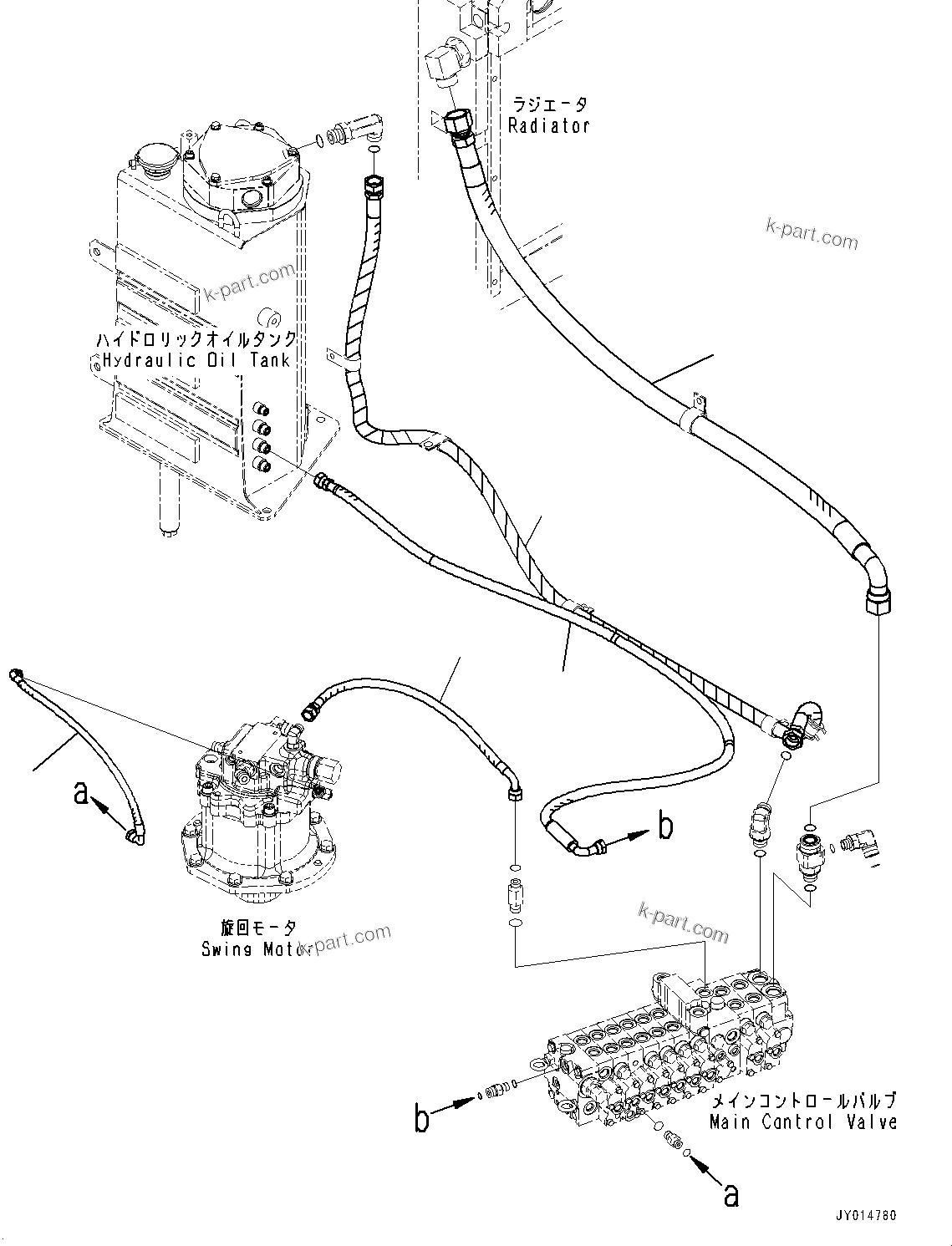 Komatsu parts book diagram for PC55MR-3 S/N 15001-UP: єЭДЫ ?Щ КЮЩМЮ, ША ?Э ”ZЉЗ(#15401-16000)