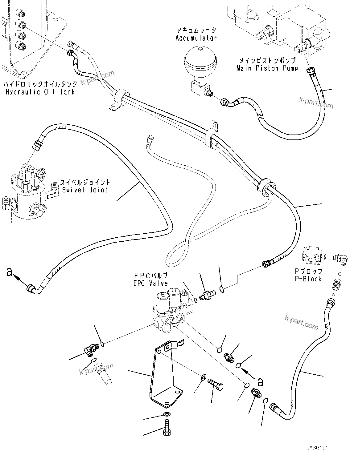 Komatsu parts book diagram for PC55MR-3 S/N 15001-UP: єЭДЫ ?Щ КЮЩМЮ, їЪЙІДЮ КЮЩМЮ ”ZЉЗ(#15401-16000)