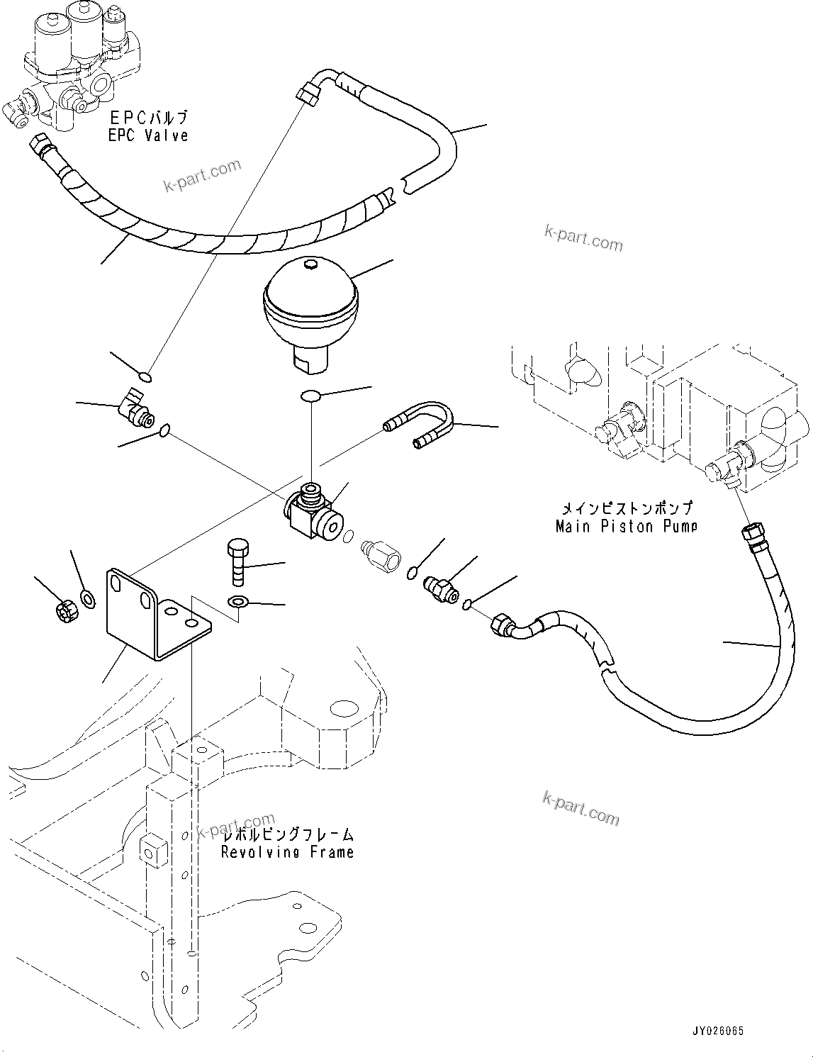 Komatsu parts book diagram for PC55MR-3 S/N 15001-UP: єЭДЫ ?Щ КЮЩМЮ,  ? ? ?СЪ ?А ”ZЉЗ (8 ЅМЯ ?Щ)(#16501-18350)