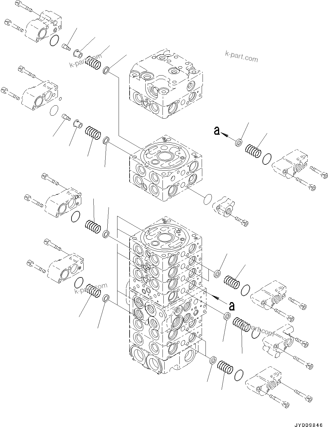 Komatsu parts book diagram for PC55MR-3 S/N 15001-UP: єЭДЫ ?Щ КЮЩМЮ, 9 КЮЩМЮ (4/23)(#16501-)