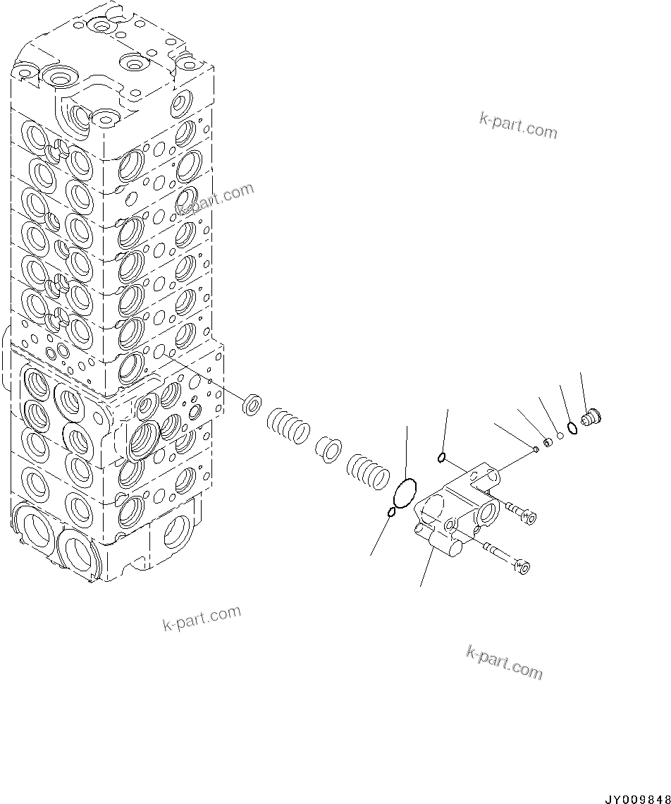Komatsu parts book diagram for PC55MR-3 S/N 15001-UP: єЭДЫ ?Щ КЮЩМЮ, 9 КЮЩМЮ (6/23)(#16501-)