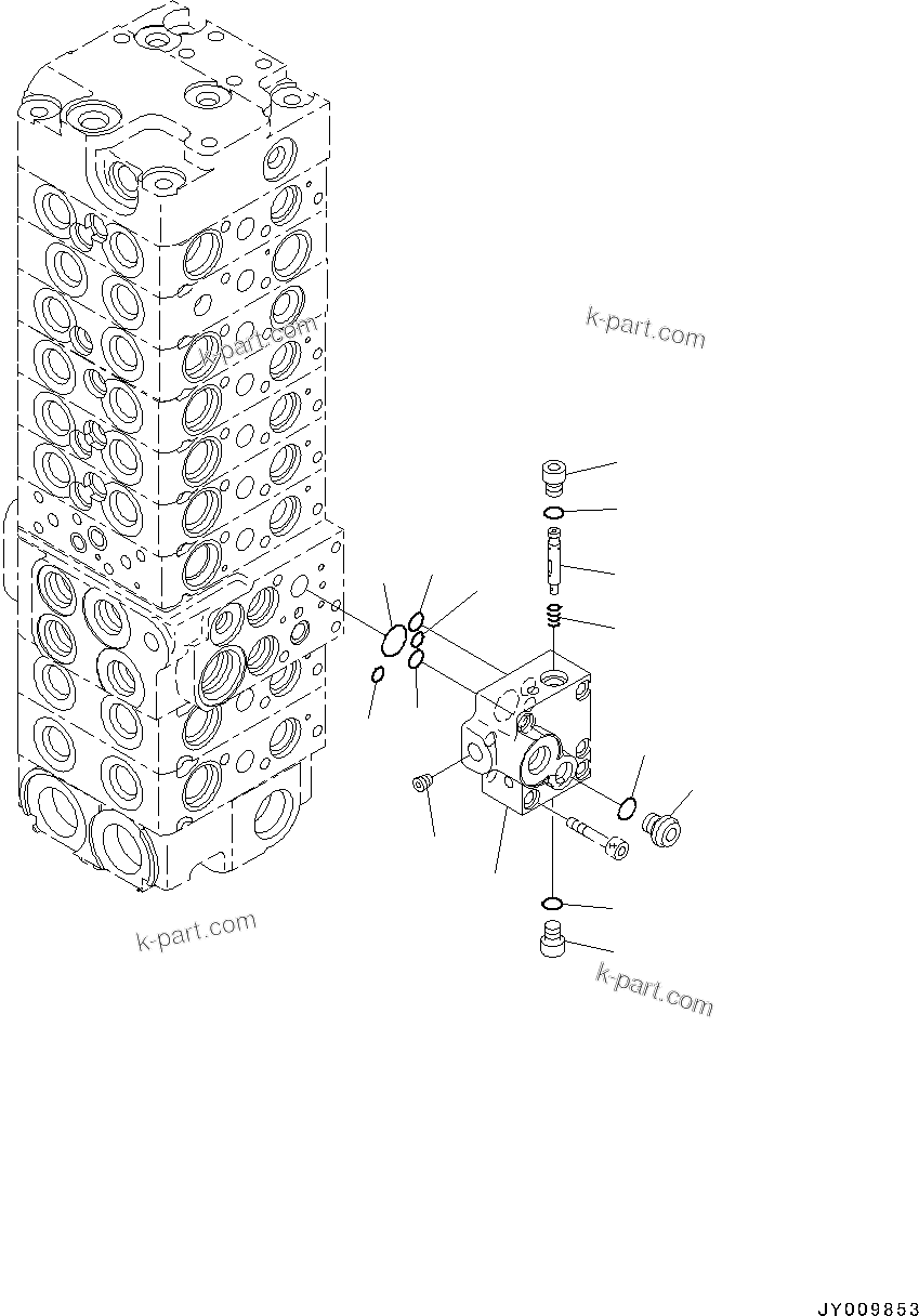 Komatsu parts book diagram for PC55MR-3 S/N 15001-UP: єЭДЫ ?Щ КЮЩМЮ, 9 КЮЩМЮ (16/23)(#16501-)