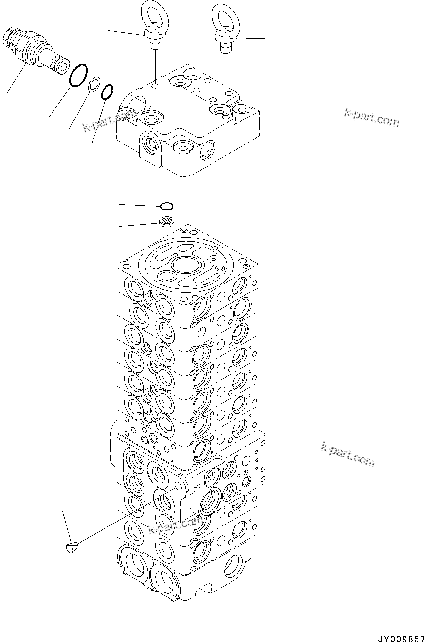 Komatsu parts book diagram for PC55MR-3 S/N 15001-UP: єЭДЫ ?Щ КЮЩМЮ, 9 КЮЩМЮ (21/23)(#16001-16500)